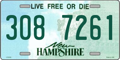 NH license plate 3087261