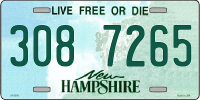 NH license plate 3087265