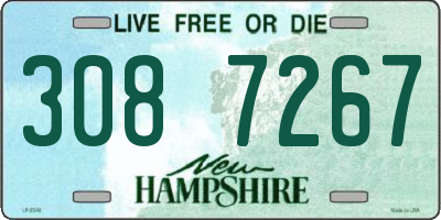 NH license plate 3087267
