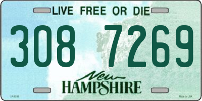 NH license plate 3087269