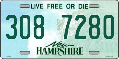 NH license plate 3087280