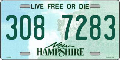 NH license plate 3087283