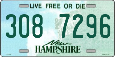 NH license plate 3087296