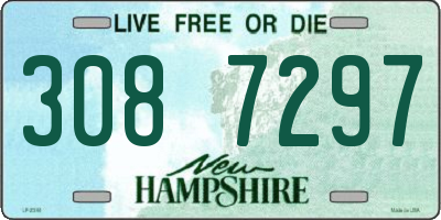 NH license plate 3087297