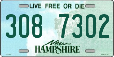 NH license plate 3087302