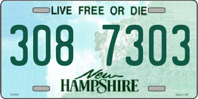 NH license plate 3087303