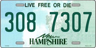 NH license plate 3087307