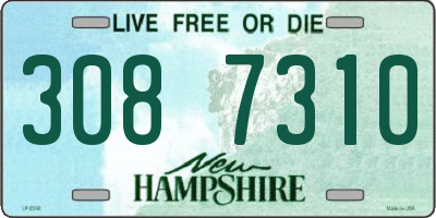 NH license plate 3087310