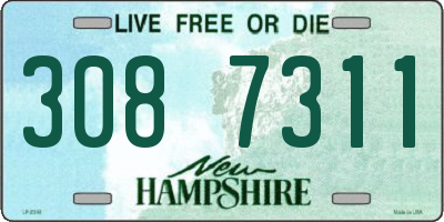 NH license plate 3087311