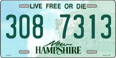 NH license plate 3087313
