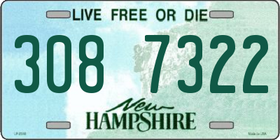 NH license plate 3087322
