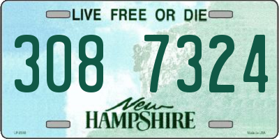 NH license plate 3087324