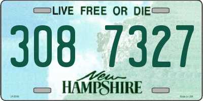 NH license plate 3087327