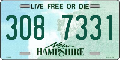 NH license plate 3087331