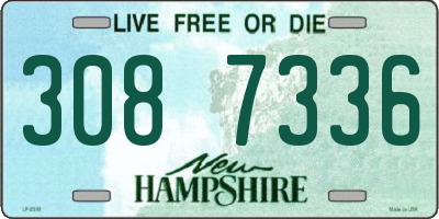 NH license plate 3087336