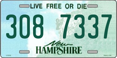NH license plate 3087337