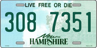 NH license plate 3087351