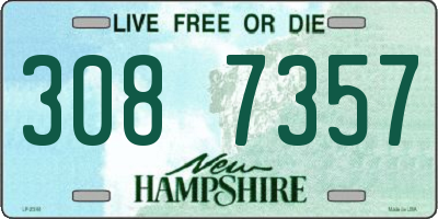 NH license plate 3087357