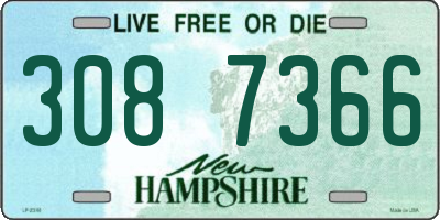 NH license plate 3087366