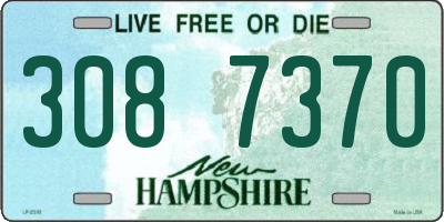 NH license plate 3087370