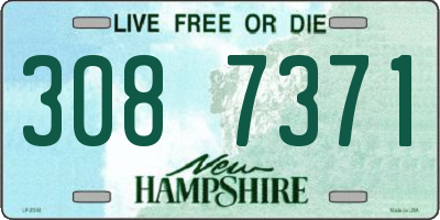 NH license plate 3087371