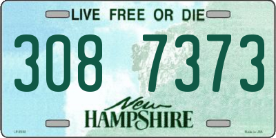 NH license plate 3087373