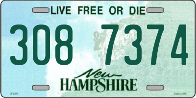 NH license plate 3087374