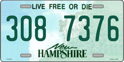 NH license plate 3087376