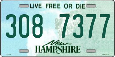 NH license plate 3087377