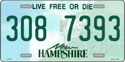 NH license plate 3087393