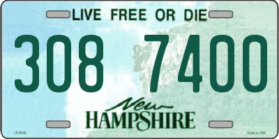 NH license plate 3087400