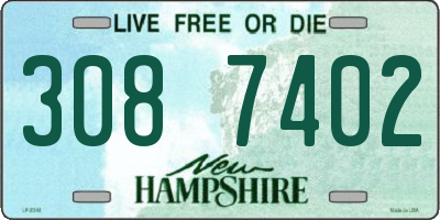NH license plate 3087402