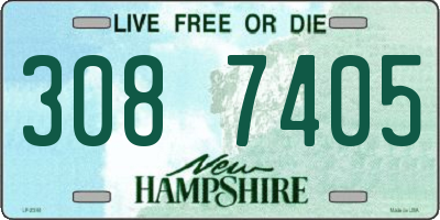NH license plate 3087405