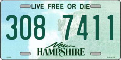 NH license plate 3087411