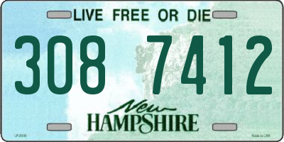 NH license plate 3087412