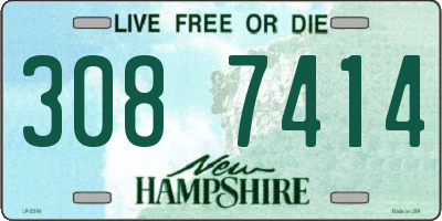 NH license plate 3087414