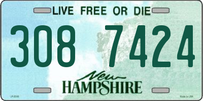 NH license plate 3087424