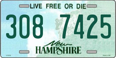 NH license plate 3087425
