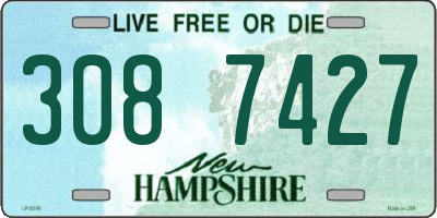 NH license plate 3087427