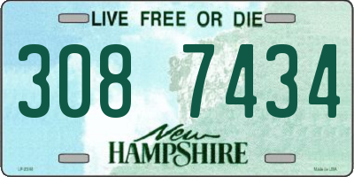 NH license plate 3087434