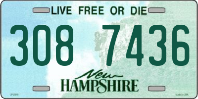 NH license plate 3087436