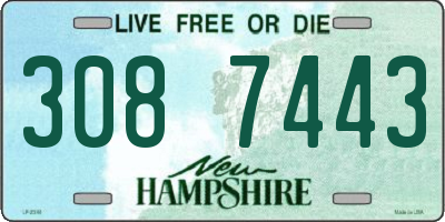 NH license plate 3087443