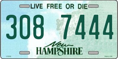 NH license plate 3087444