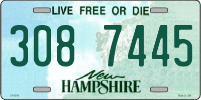 NH license plate 3087445