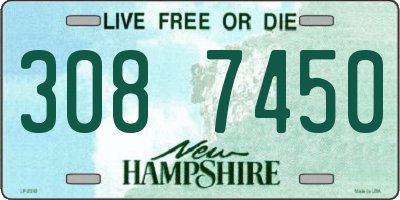 NH license plate 3087450