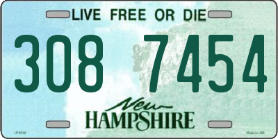 NH license plate 3087454