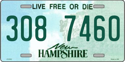 NH license plate 3087460