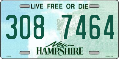 NH license plate 3087464