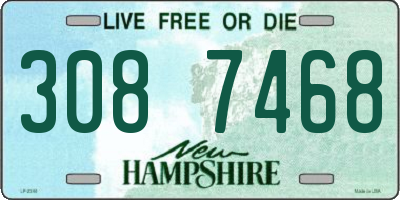 NH license plate 3087468
