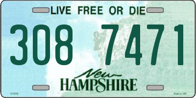 NH license plate 3087471